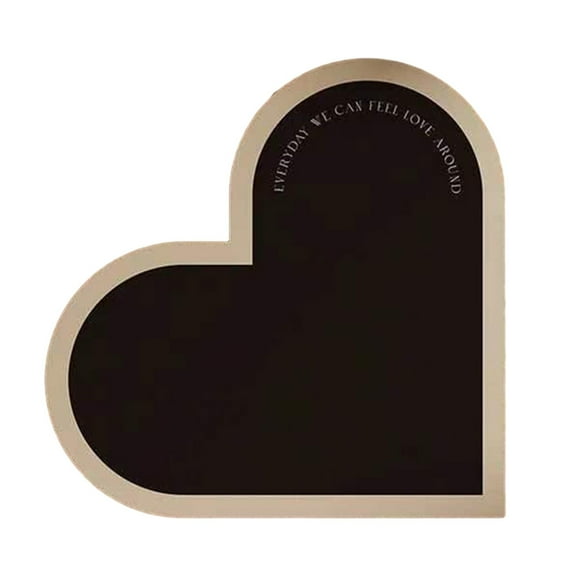 SHENGXINY Valentines Day Heart-Shaped Mat Bathroom Love Rug- Super Absorbent And Quick-Drying- Rubber Backing Slip A