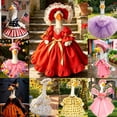 thumbnail image 1 of SHENGXINY Vintage Porch Goose Outfit, Red Princess Dress with Hat for Yard Patio Outdoor Decor 23in, 1 of 7