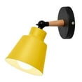 thumbnail image 1 of SHENGXINY Wall Lights For Bedroom Clearance 9 In Wall Lamp Black Wall-mounted Bedside Table Iron Art Plain Aisle Wall Lamp Suitable For Bedroom Bedside Aisle Study (light Source Not Included) Yellow, 1 of 8