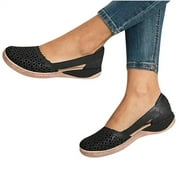 SHENGXINY Women Flats Shoes Slip for Women Fashion Womens Moccasins Flat Leather Women Shoes Casual Female Zapatos Mujer