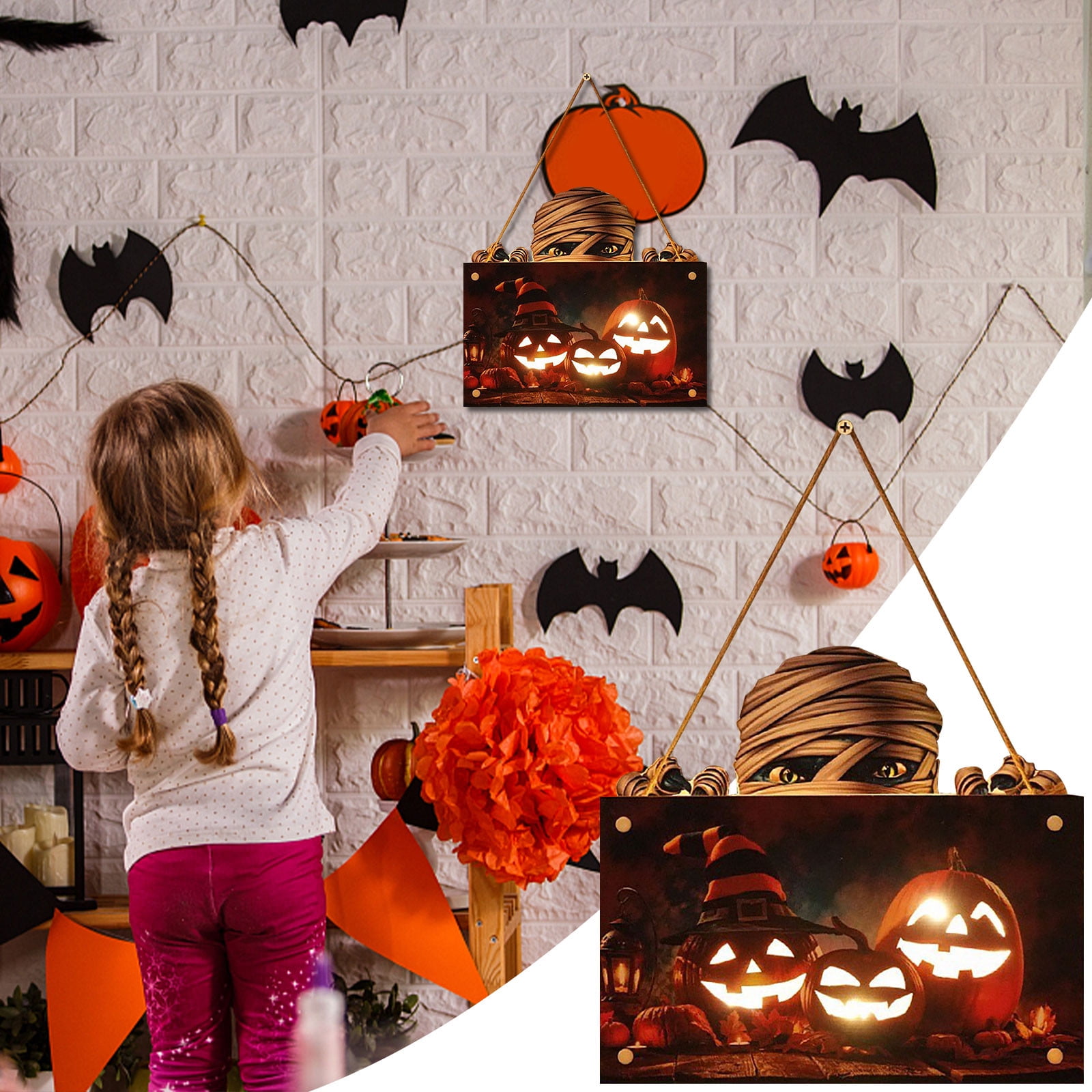 SHENGXINY light up halloween decorations Clearance Halloween Hanging