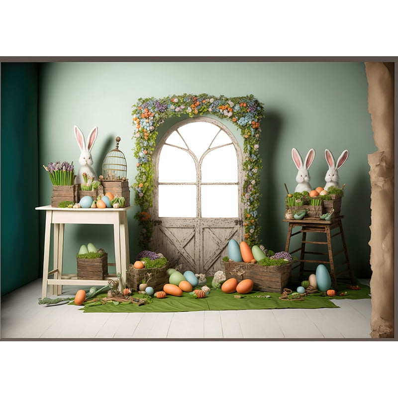 SHENGYONGBAO Easter Day Egg Photography Backdrops Prop Texas ...