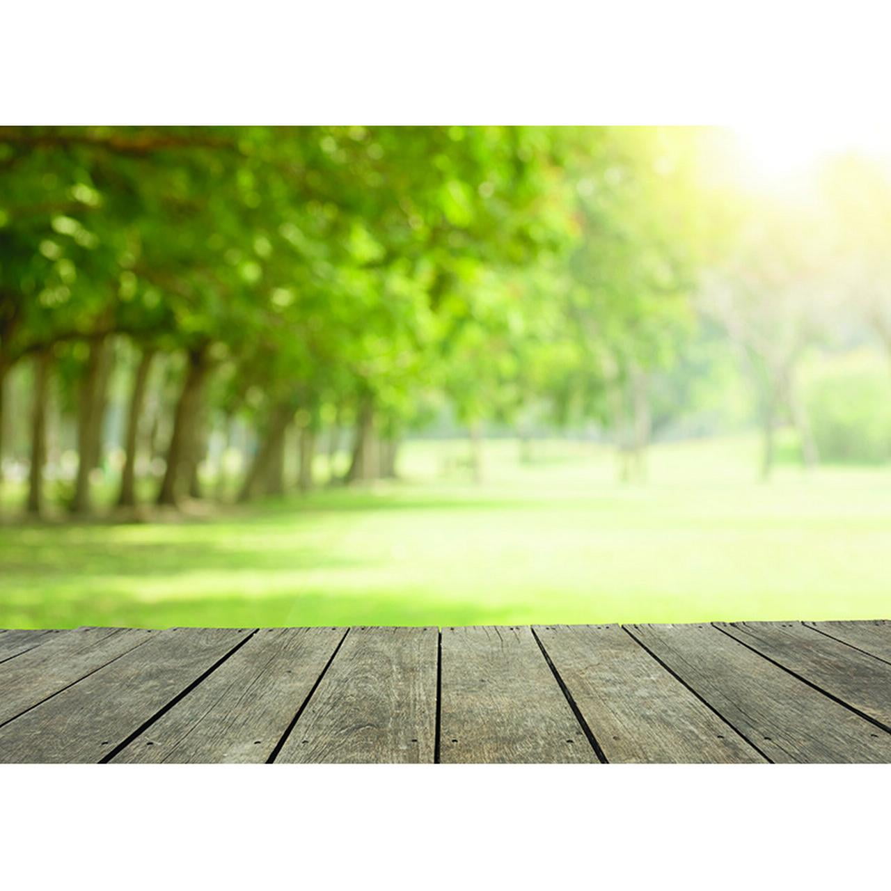 SHENGYONGBAO Vinyl Custom Photo Backdrops Bokeh Scenery Flower Wood ...