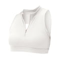 thumbnail image 1 of SHENGYUAN Comfort Bras for Women Bra Spring and Summer Zipper Stand Collar Fitness Vest With Chest Pad Hollowed Out Nude Sports Yoga Running Top silver,S/2, 1 of 8