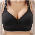 thumbnail image 1 of SHENGYUAN Push Up Bras Womens Sports Women's One Fab Fit Underwire Bra Demi T Shirt Convertible for Women Black,95, 1 of 3