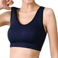 thumbnail image 1 of SHENGYUAN Sport Bras for Women High Support Womens Rimless Yoga Running Cross Straps Underwear Sports Bra With Pads Navy,L, 1 of 5