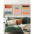 thumbnail image 1 of SHENIFY Boho Abstract Wall Art Mid-Century Color Block Shape Illustrations Modern Minimalist Painting Decorative Artwork 11x14in3pcs Natural Framed, 1 of 5