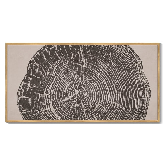 SHENIFY Farmhouse Vintage Wall Art Set Gray Wood Tree Ring Spirals Nature Abstract Drawings Rustic Modern Art Decor for Batchroom kitchen Hanging Decoration 8x16in Natural Framed