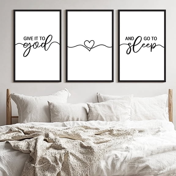 SHENIFY Large 24x36in3pcs Black Framed Sweet Dreams Sign Wall Decor Above Bed Rustic Farmhouse Wall Art Plaque for Master Room Guest Room Bedroom