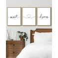 thumbnail image 1 of SHENIFY Sweet Dreams Sign Wall Decor Bed Bedroom Farmhouse Guest Room Wood Rustic Over Bed Wall Art Hanging Decoration 11x14in3pcs Natural Framed, 1 of 5