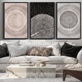 thumbnail image 1 of SHENIFY large 24x36in3pcs Black Framed Cloudy Ocean Natural Wall Decor Sea Wall Art Vintage Landscape Modern Painting Artwork for Living Room Bedroom, 1 of 6