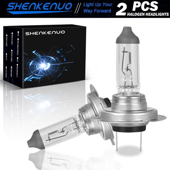 SHENKENU For Yamaha YZF R1 R3 R6 R6S - 2X H7 Combo Halogen Headlights Bulbs 3400K White,Pack of 2