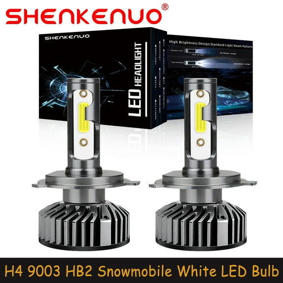 SHENKENUO 2X H4 Super Bright LED Headlight Bulbs for Ski-Doo Mxz 500 500SS 2001-2008 2009,C47