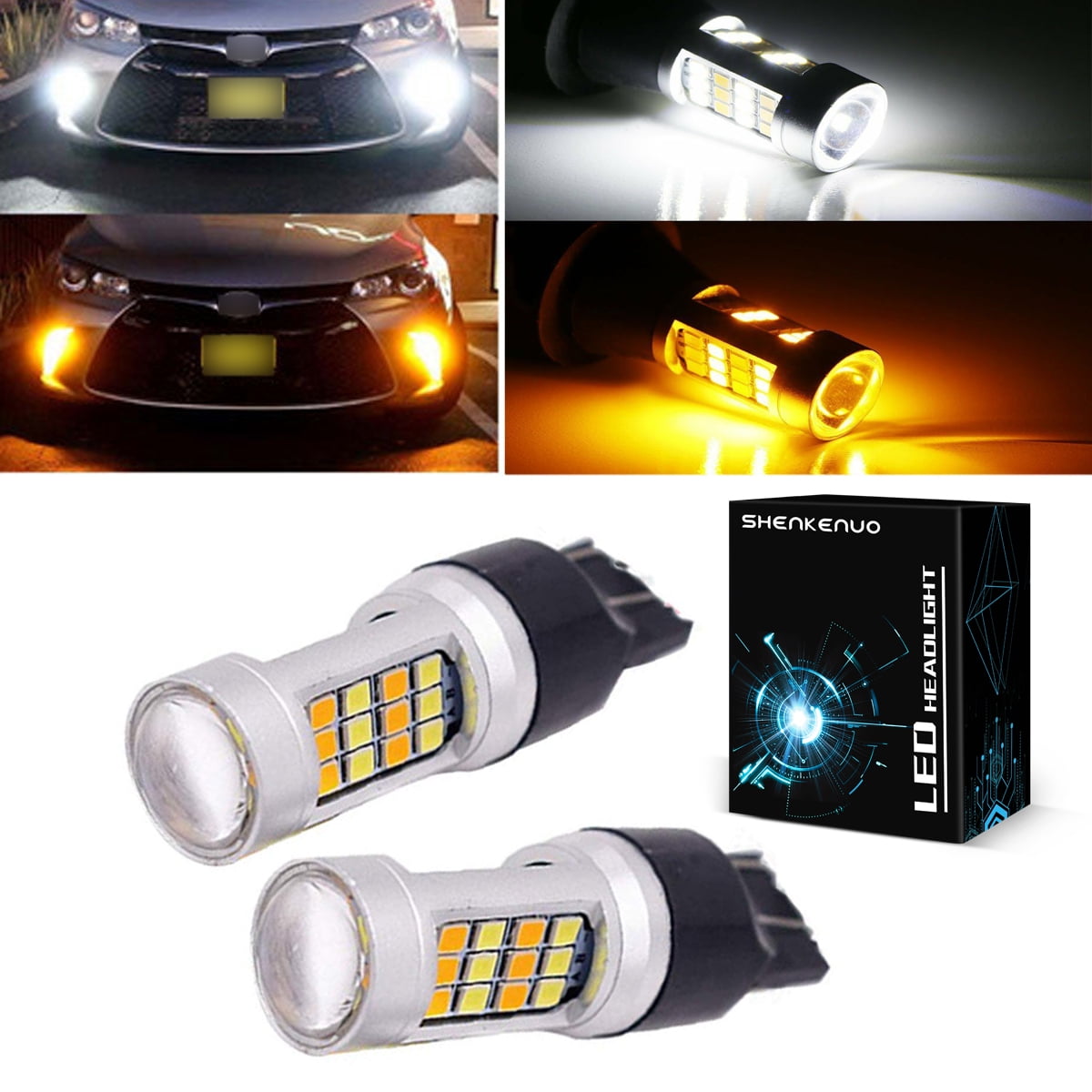 iJDM White/Amber BAU15S PY21W LED bulb Sequential flashing flowing blinker  For 2017-up Toyota C-HR Turn Signal Lights/DRL - AliExpress