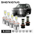 thumbnail image 1 of SHENKENUO 6x H13/9008 LED Headlight High Low Bulbs H11/H8 LED And Fog Light Bulb For Jeep Renegade 2013-2021, 1 of 12