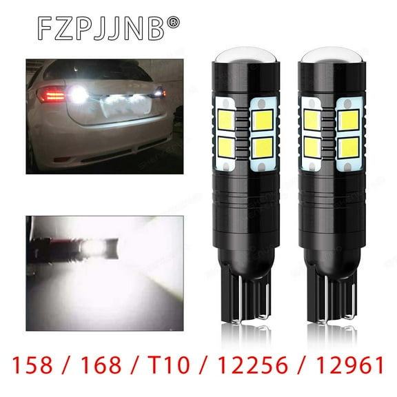 SHENKENUO For BMW R1150RS R1150RT - 2X 12961 / T10 LED Parking Light Bulbs 55W 6000K White,Pack of 2,C18