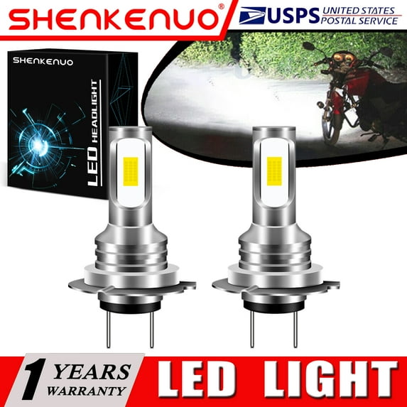 SHENKENUO For BMW R1200R R1200S R1200RS - 2X H7 Combo LED Headlights Bulbs 6000K White YTB,Pack of 2,C10