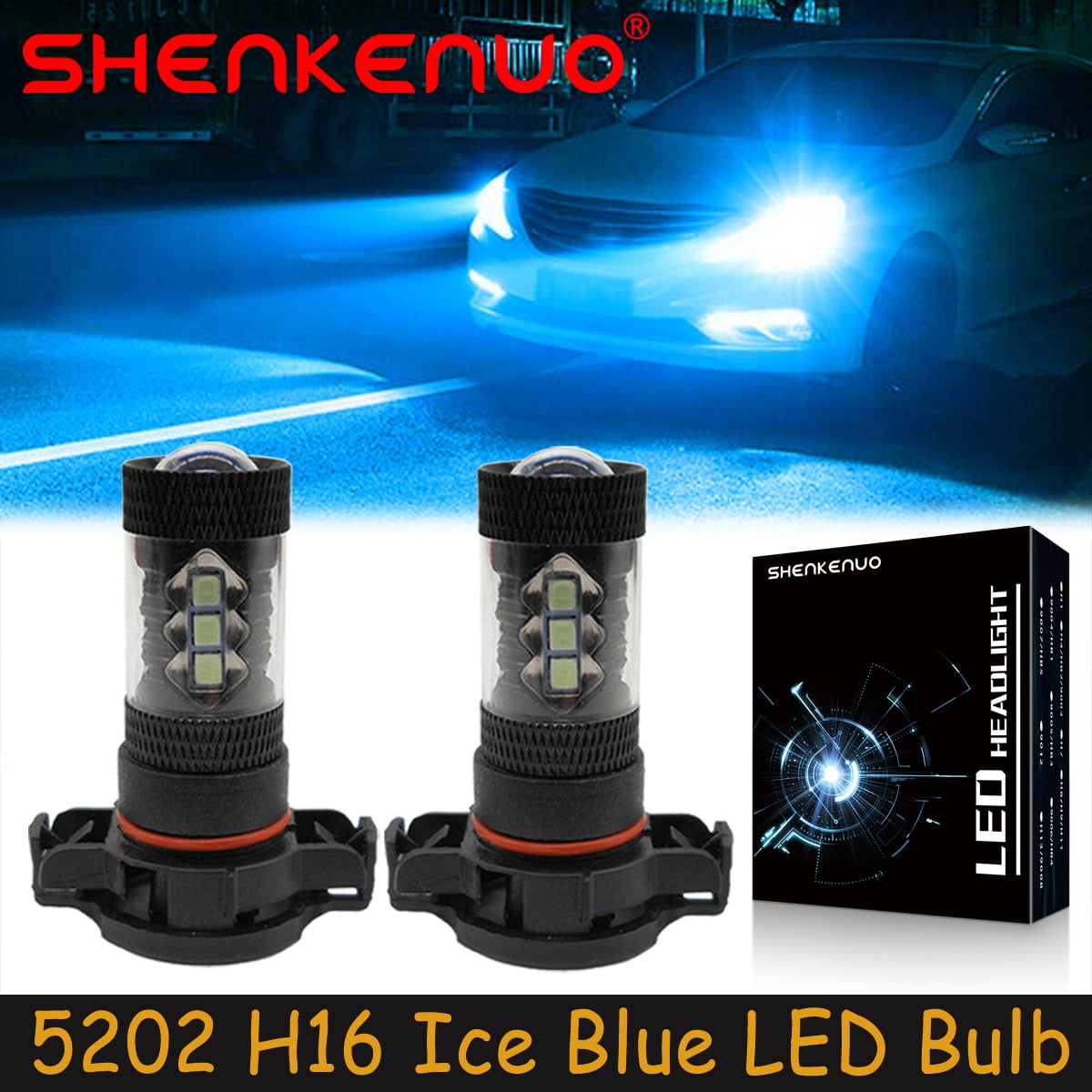 how much is elf bar vape For Dodge Charger 2011 2012 2013 2014 - 6X LED Headlight Hi/Lo + Fog Light  Bulbs