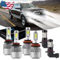 thumbnail image 1 of SHENKENUO For Dodge Ram 1500 2500 3500 4500 5500 2009-2017 LED Headlight + Fog Light S2 ,Pack of 6,C01, 1 of 14