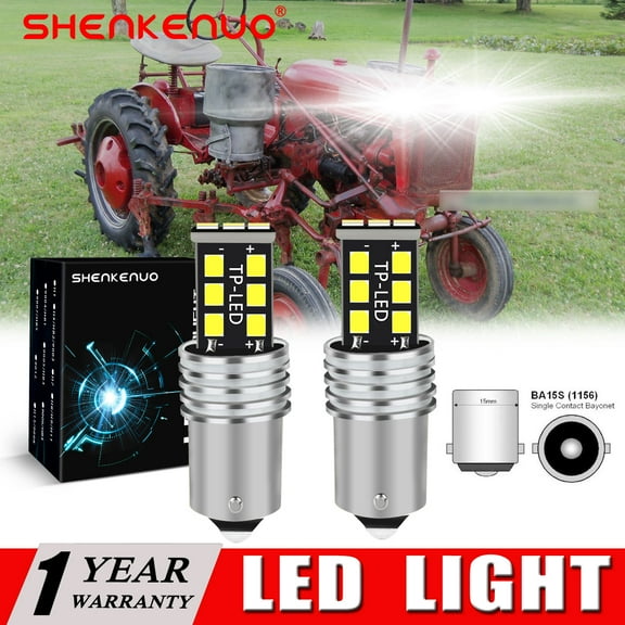 SHENKENUO For Farmall Ingersoll Bolens Simplicity pn 1677371SM mower 6000K LED light bulbs ,15SMD,C90