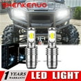 thumbnail image 1 of SHENKENUO For Honda ATC200ES Big Red 1984 ATC 200ES - LED Headlights Bulbs Kit,P15D H6M,6000K White,C107, 1 of 11