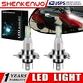 thumbnail image 1 of SHENKENUO For Honda CN250 Helix 1986-2007 2X 9003 H4 LED Headlights Bulbs 55W Super White,Pack of 2,C146, 1 of 11