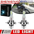 thumbnail image 1 of SHENKENUO For Honda NX650 1988-1989 - 2X 9003 H4 LED Headlights Bulbs 55W High Power White,Pack of 2,C50, 1 of 12