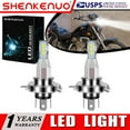 thumbnail image 1 of SHENKENUO For Kawasaki Vulcan VN 750 800 900 1500 1600 1700 2000 2x White H4 LED Headlight,Pack of 2,C163, 1 of 11