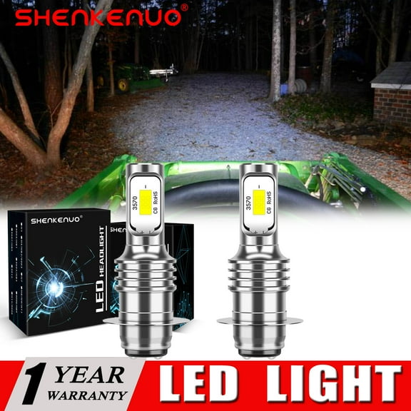 SHENKENUO For Kubota L185 L235 L245 L295 L305 32150-33840,SUPER BRIGHT LED light bulbs,6000k White,Pack of 2,C0047