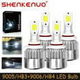 thumbnail image 1 of SHENKENUO For PONTIAC GRAND PRIX 2004-2008 - Combo LED Headlights Bulbs High Low Beam,9005+9006,6000K White,Pack of 4,C06, 1 of 14