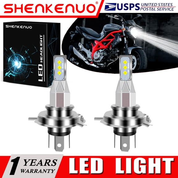 SHENKENUO For Suzuki SP600 SFV650 SV650/A SV650S/SA SV1000/S 2X 9003 H4 LED Headlight Bulb,Pack of 2,C81