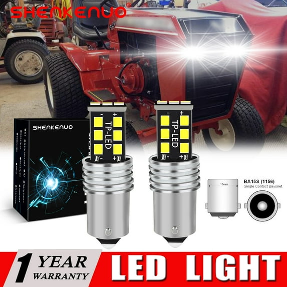 SHENKENUO For Wheel Horse Work Toro headlights mower tractor 2X Super Bright light bulbs ,15SMD,C130