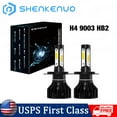 thumbnail image 1 of SHENKENUO H4 9003 LED Headlight Bulbs Car & Truck Parts High&Low Dual Beam Kit 6000K White, 1 of 10