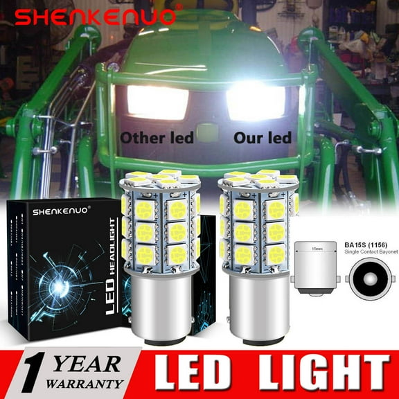 SHENKENUO Super Bright LED Headlight Bulbs for a Craftsman LT2500 LT4000 LTX Tractor,6000k White,Pack of 2