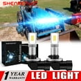thumbnail image 1 of SHENKENUO US Seller 2 LED Headlight Bulbs for New Holland Skid Steer 8870, 8970, T1010,8000K Ice Blue,Pack of 2,C17, 1 of 12