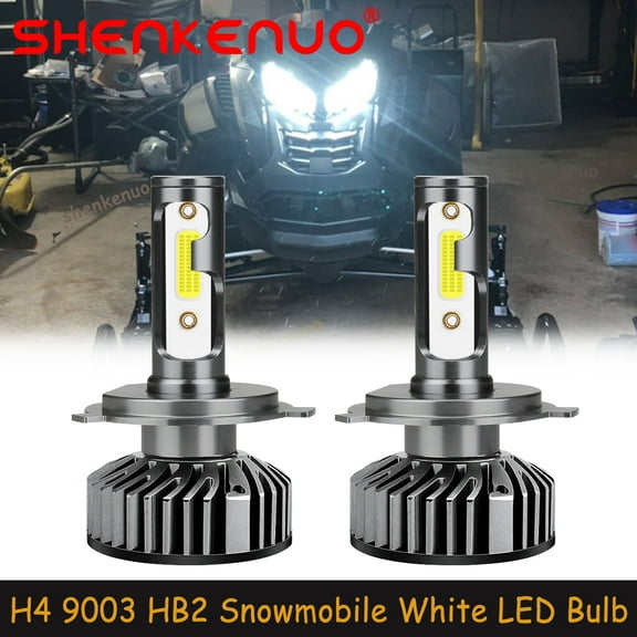 SHENKENUO for Arctic Cat Proclimb M800 Procross XF1100 XF800 F800 H4 LED Headlight Bulbs,C74