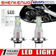 thumbnail image 1 of SHENKENUO for Kawasaki Ninja ZX10R ZX1000 2004-2005 2011-2017 - 2X H7 LED Headlights Bulbs,Pack of 2,C27, 1 of 12