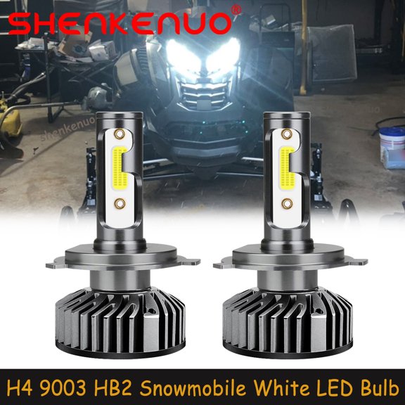 SHENKENUO for Ski-Doo Mxz 800 Adrenaline Renegade 2000-2007 2X H4 Super LED Headlights,C24