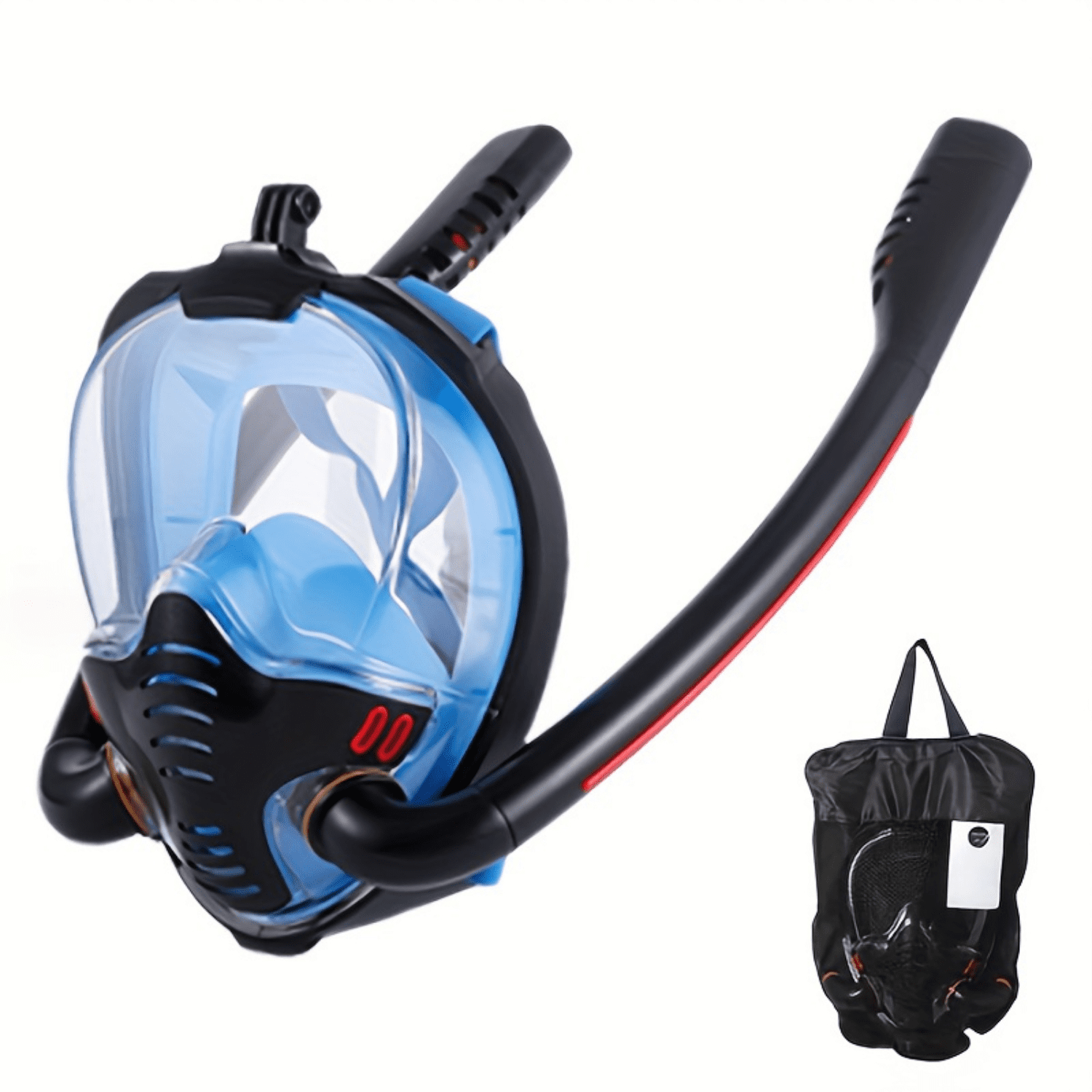 SHENZHXULIZX Clear Vision Full Face Snorkel Mask with 180° Panoramic HD