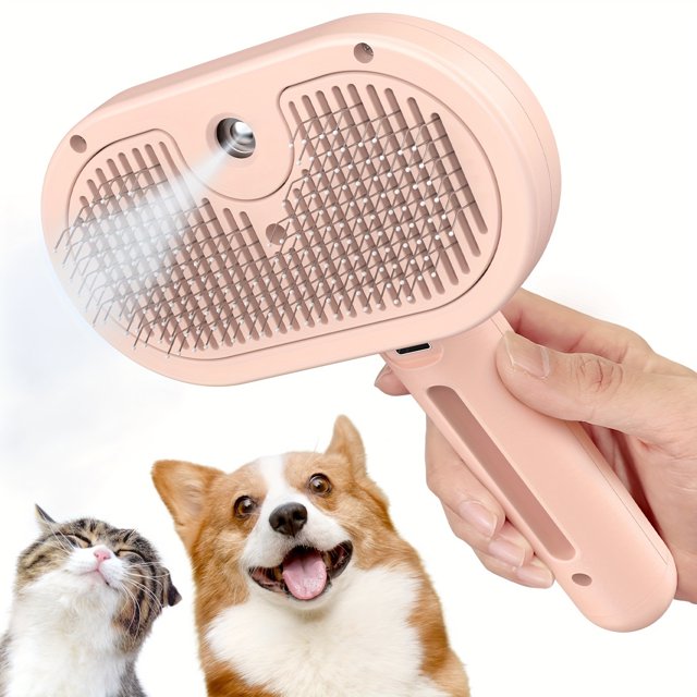 SHENZHYIXINC SelfCleaning Spray Cat Brush for Dogs and Cats