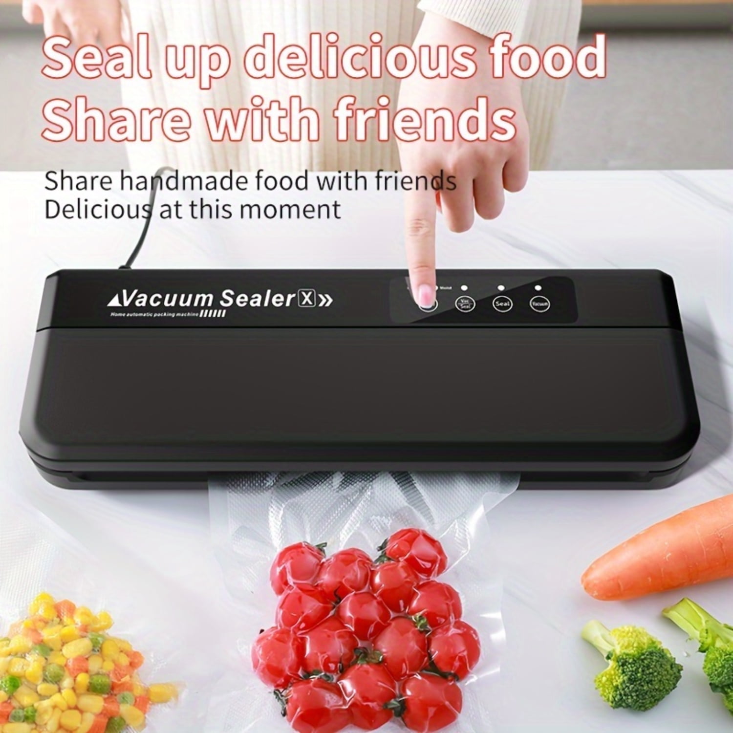 SHENZHYIXINC Small Integrated Kitchen Vacuum Sealer for Food