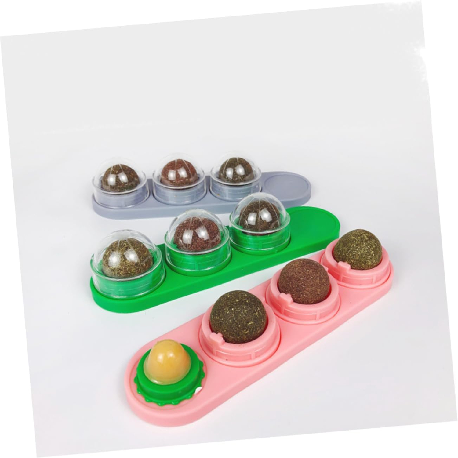 SHENZHYUSONGKJ Durable and Fun Mint Balls Cat Toy Infused with Catnip for Endless Play Non