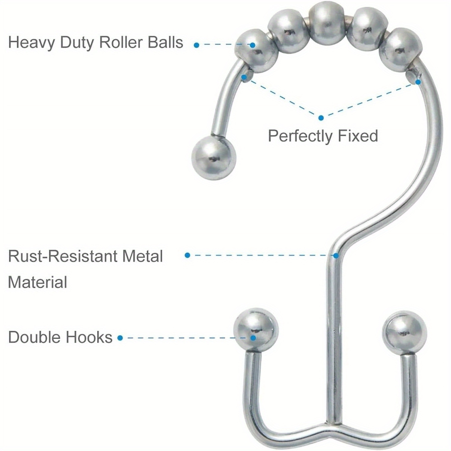 SHENZHYUSONGKJ Set of 12 Nickel Heavy Duty RustResistant Stainless