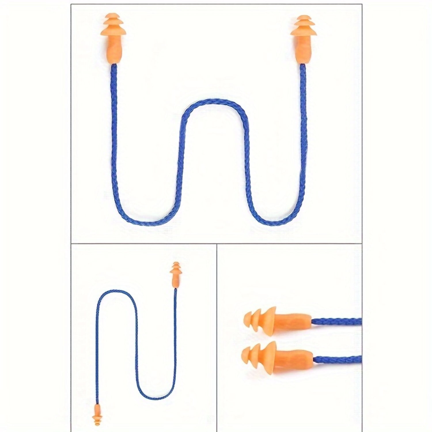 SHENZHYUSONGKJ Silicone Noise Reduction Corded Ear Plugs for Shooting