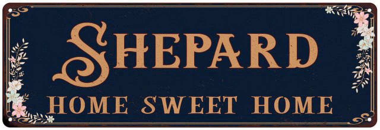 SHEPARD Home Sweet Home Victorian Look 6x18 Metal Sign 106180046792 ...