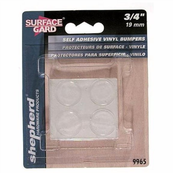SHEPHERD HDWE. PROD., LLC. 3/4-In. Clear Round Bumpers, 8-Pk.