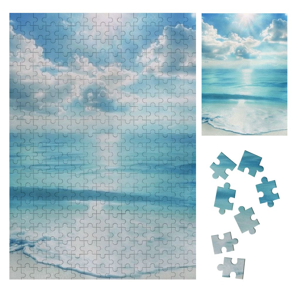 SHERONV Beach Sky Clouds Wooden Jigsaw Puzzle Vertical Style Adults ...
