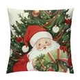 thumbnail image 1 of SHERONV   Christmas Pillow Covers   for Christmas Decorations Christmas Throw Pillow Case Decor for Farmhouse Home Sofa Couch Bed Outdoor Winter Holiday Christmas Tree Snowman 24x24in, 1 of 5