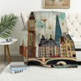 thumbnail image 1 of Pratyus Christmas Tree Star Snow Tapestry Wall Hanging Short Plush Fabric Dorm Decoration 40x30inch, 1 of 6