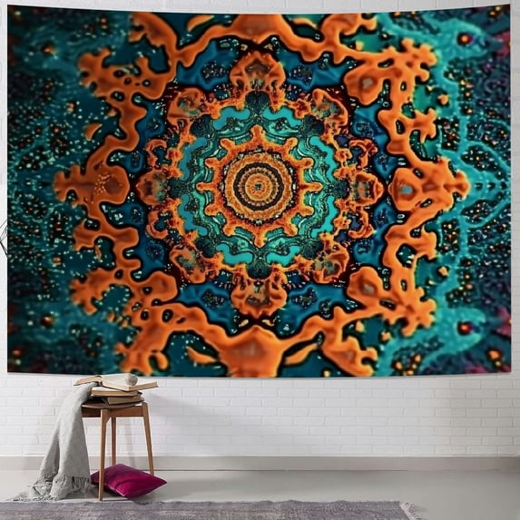 SHERONV Colorful Fractals Tapestry Wall Hanging Unique Style for Home Decor - Living Room, Bedroom, Apartment, Farmhouse, Dorm 50x40inch